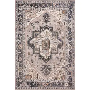 nuLOOM Fonia SplashGuard Machine Washable Area Rug