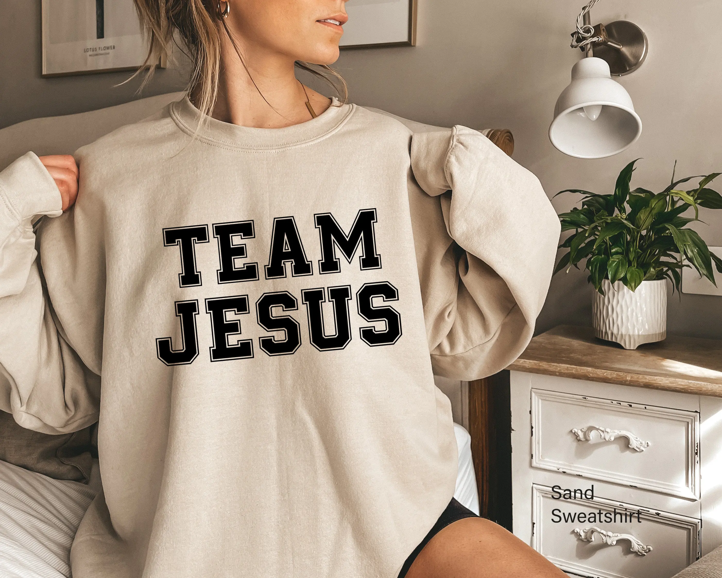 Team Jesus Sweatshirt, Christian Shirts For Women, Faith Hoodie, Religious T Shirt, God Tshirt, Jesus T-shirt, Gifts for Christians