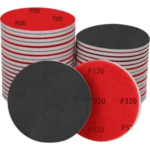 16Pcs 5 Inch Sanding Sponge Disc Hook and Loop 320 Grit Wet Dry Sanding Pads, Sandpaper Blocks for Wooden and Glazing