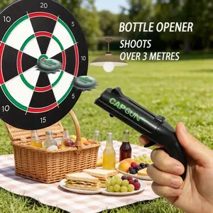 Bring This to Any Party  – Cap Gun Bottle Opener, Funny Shooting Opener for BBQ, Bar & Family Gatherings, Best Gift for Father's Day Birthday Christmas