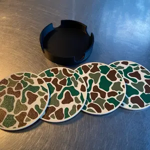 Custom 3D Printed Coaster Sets - 4 Piece Sets