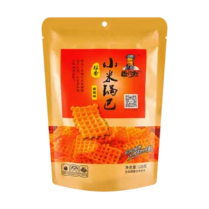WOLONG Spicy Mala Grid Millet Crisps 128g - Classic Xiangyang Specialty Snack