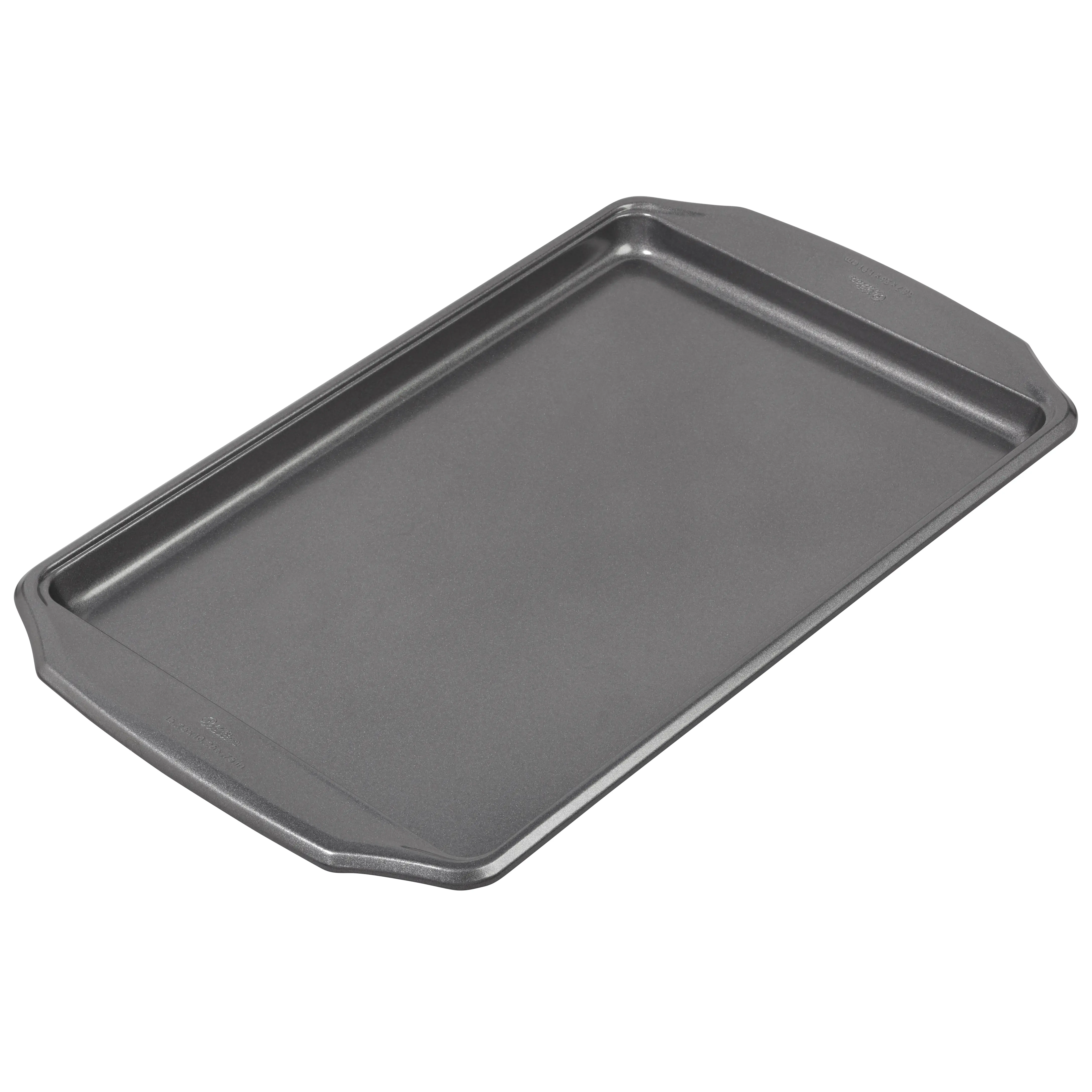 Wilton Premium Steel Non-Stick Medium Cookie Sheet 10x 15 Baking Pan with Handles Rectangular Shape, Packaging May Vary