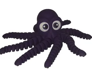 Purple Paul Articulating Fidget and Stress Relief Octopus Toy for Kids and Adults with 176 Magnets Rough Surface for Sensory Touch 4" High 12" Tentacle to Tentacle