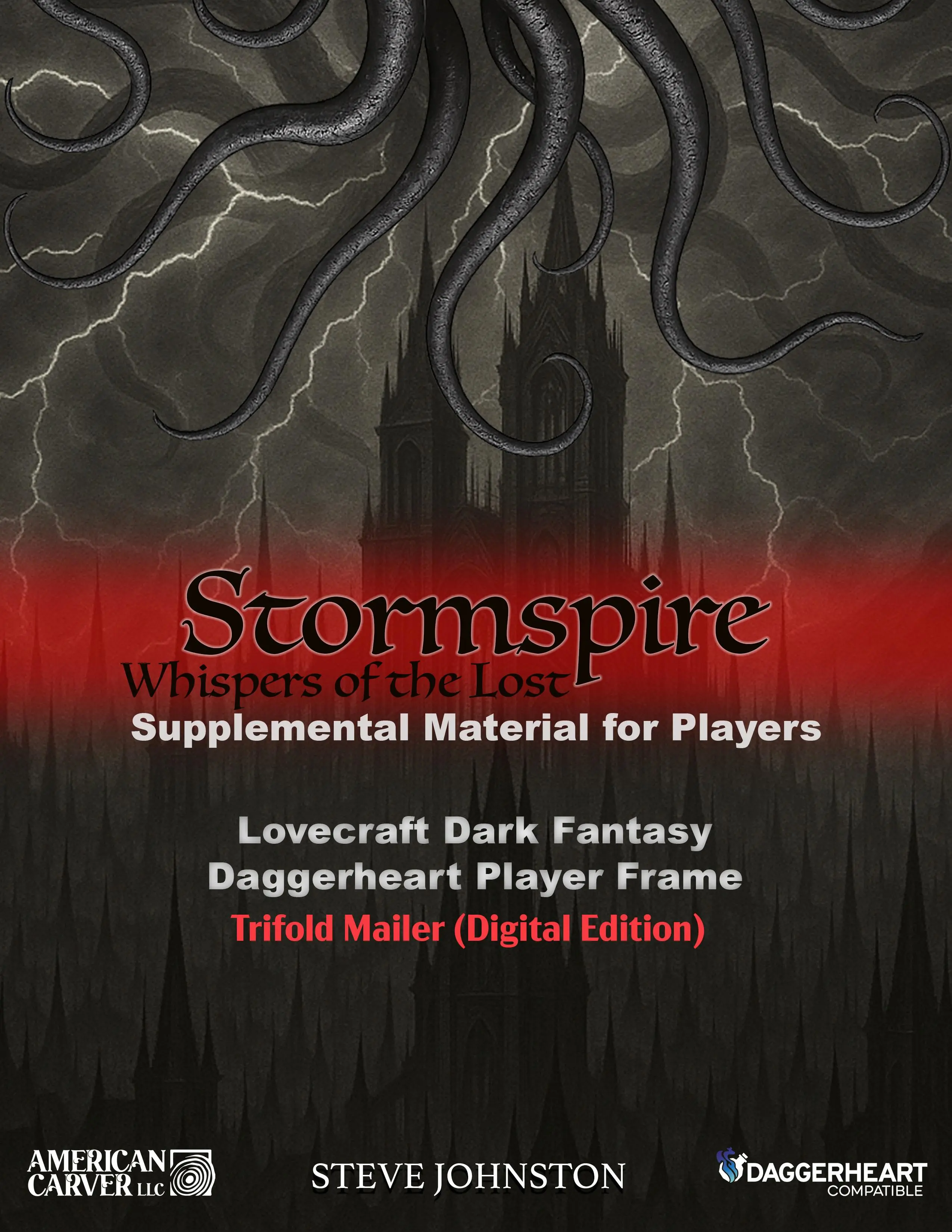 Stormspire: Whispers of the Lost | Daggerheart TTRPG Campaign One (Softcover 8.5x11”) | Dark Fantasy, Lovecraft-Inspired, Player-Ready