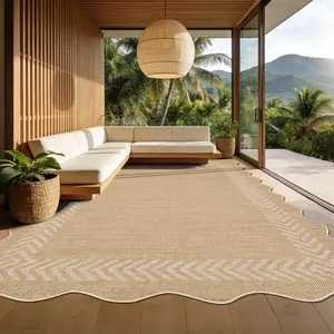 Fan-Shaped Border Rug - Washable, Soft & Non-Slip, Simple Solid Color, Foldable for Bedrooms, Dining Rooms, Offices, Kids' Rooms & Laundry Rooms carpet