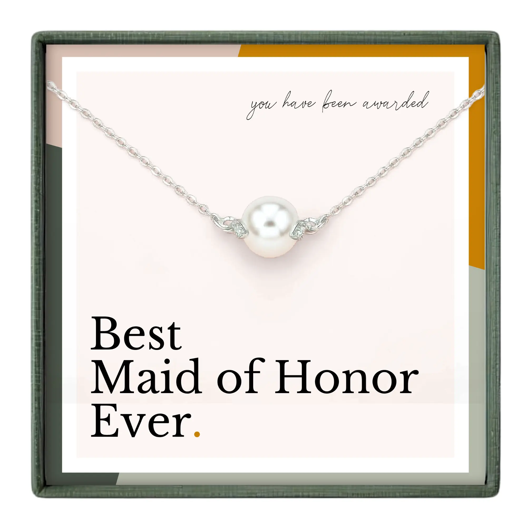 Maid of Honor Wedding Necklace - Gift from Bride