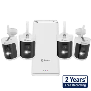 Swann AllSecure650 2K Wireless Home Security Kit with 4 Wire-Free Cameras