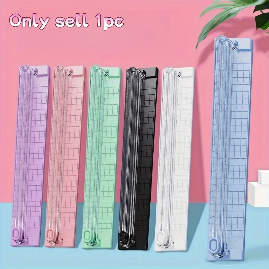 Portable A3/a4 Paper Cutter, Durable Plastic Manual Tool, Ideal for School Home Office Use, No Batteries Required, Office Gadgets, Office Cutting Supply, Cutting Supplies