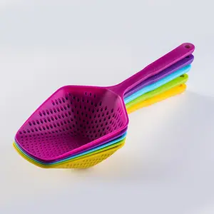 Large PP Plastic Mesh Skimmer & Strainer Spoon, Kitchen Drain Tool