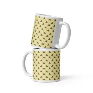 Backrooms Wallpaper White glossy mug