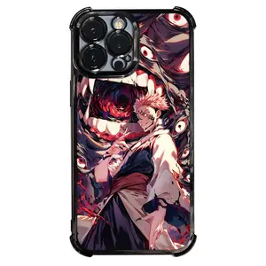 Phone Case Casing - 1 PC Jujutsu Kaisen Ryomen Sukuna Phone Case Electroplating Process Protective Cover With Reinforced Cushioning And Collision Prevention Suitable For iPhone 17 16 15 14 13 Pro Max