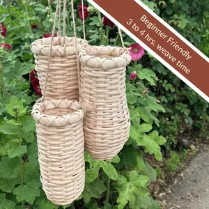 Hanging Flower Vase Basket Weaving Kit