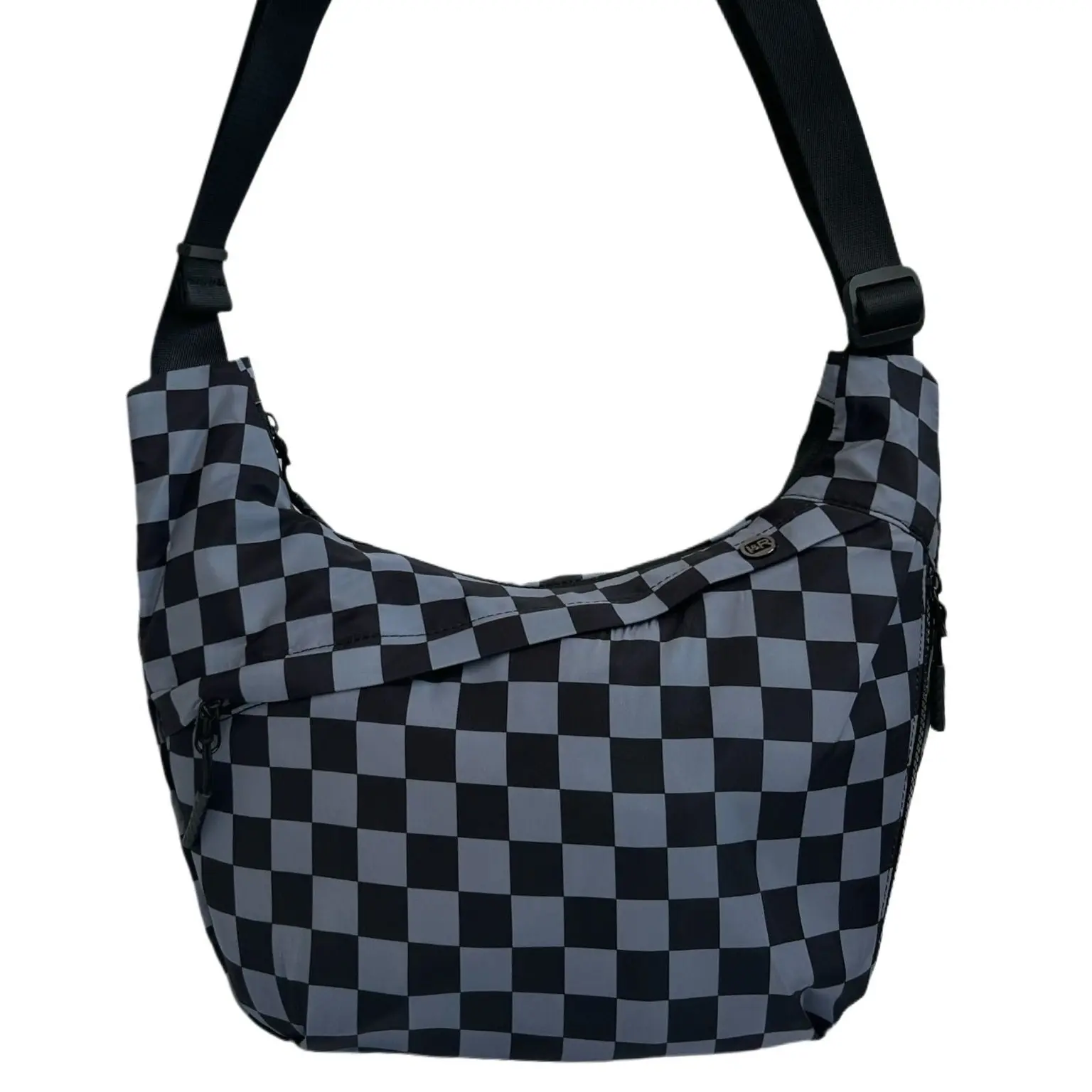 Hip Hugger Unisex Bag - Adjustable Strap & Modern Design with Side Zipper Pocket, Front Main Zipper Pocket, Big Compartment, Padded Divider, Soft Material, Water Repellent, 100% Nylon, 11x9.5x2 Inches