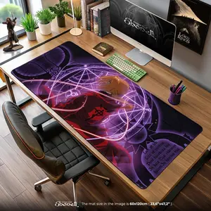 Fullmetal Alchemist Mouse Pad – Edward Elric with Glowing Alchemy Circle, Anime Gaming Desk Mat, Gift for FMA Brotherhood Fans