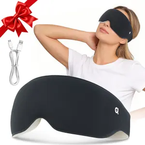 3D Hot Compress Sleep Mask | Seamless Full Blackout Soft Memory Foam Eye Mask