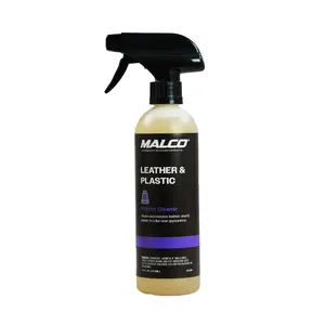 Malco Leather & Plastic Interior Cleaner 16 fl oz- 1 Gal Easy to Use Versatile for Leather Plastic Vinyl VOC Compliant Body Shop Safe Restore Like New Appearance