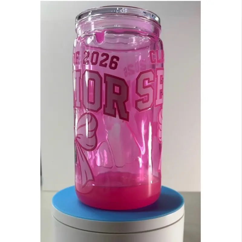 Class of 2026 Honey Drip Snowglobe Tumbler Acrylic Cup (16oz)