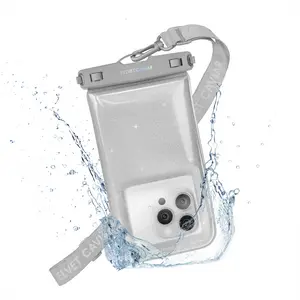 Silver Stardust Glitter Waterproof Floating Phone Pouch