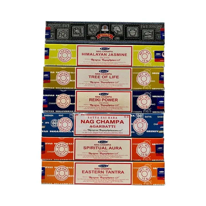 Nag Champa 7-Pack Incense Collection – 15g Packs
