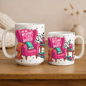 My Weekend Is All Booked Mug 11oz 15oz Funny Bookworm Gift