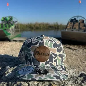 Glades - Jungle Camo - 5 Panel Medium Profile Snapback - Glades / Airboat / Buggy