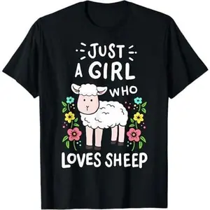 Cute Sheep Just a Girl Who Loves Sheep T-Shirt
