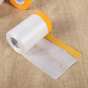 Furniture Dust Protection Film, Thick Disposable Plastic Masking Film, 1 Roll (55x1700cm), Ideal for Home Renovation and Painting
