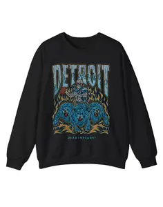 Detroit Football Skeleton Dead Threads Sweatshirt, Tshirt, Hoodie, Detroit Football Vintage Shirt Gift Fans
