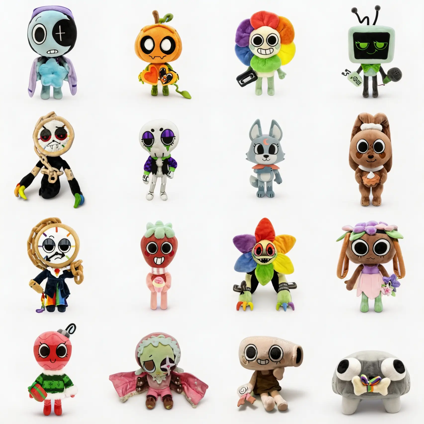 Dandy’s World All Characters Plush Dolls Collection Soft Stuffed Game Plush Toys Cute Collectible Gift for Fans Kids Teens