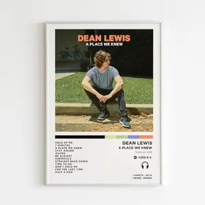 Dean Lewis - A Place We Knew Album Poster - Album Cover Poster- Music Gift - Music Wall Decor - Album Art