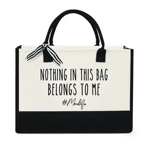 Gifts For Mom From Son, Daughter, Mother, Grandma Gifts, Birthday, Thanksgiving Christmas, Mothers Day Gifts For Women, Present For Mom, Nana Gifts, 13oz Canvas Tote Bag With Zipper For Women