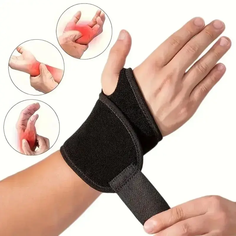 Wrist Support Brace for Men Women Adjustable Breathable Sports Wrist Wrap with Thumb Loop for Basketball Volleyball Tennis Badminton Gym Workouts