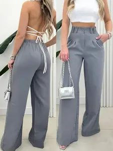 2026 Spring Summer New Women's Wide Leg Straight Pants, Commuter Style Casual Fashion Long Trousers, Trendy and Comfortable
