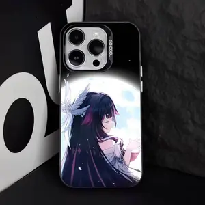 G-Genshin Impact Columbina Phone Case For iPhone 17 Air 16 15 14 13 12 11 Pro Max Plus Anti Fall Black Matte Hard