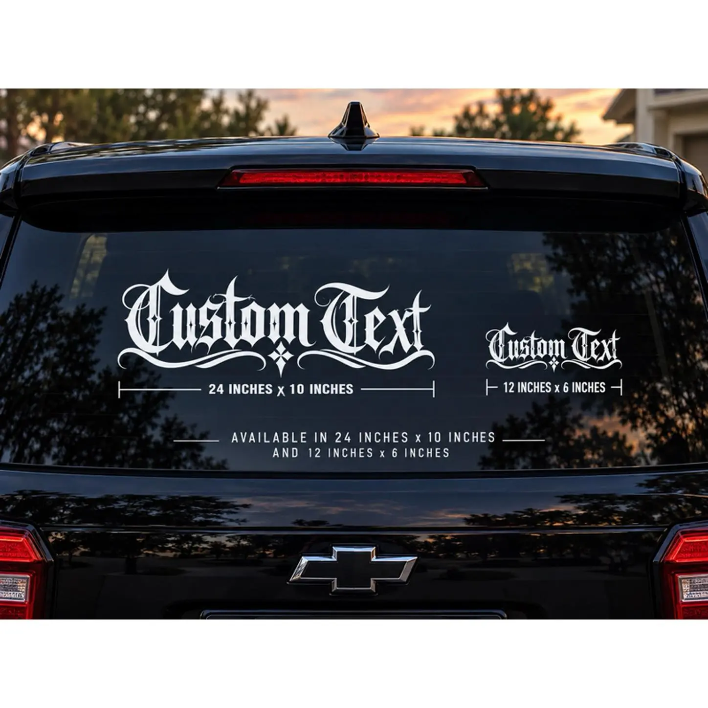 Custom Text Decal +