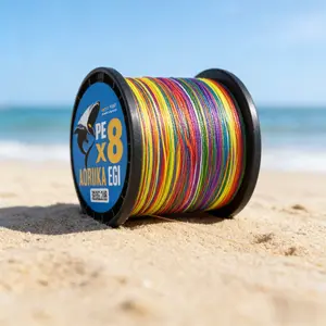 Braided Fishing Line, Abrasion Resistant Zero Stretch Super Strong Superline, 500m/547YDS 8-Strands, 10Lb-90Lb Test, Multi-Colored, Durable High-Quality