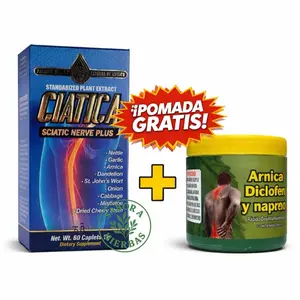 Ciát,ca  + Pomada Arnica Cápsulas Antioxidante  Healthcare Fitness Edible