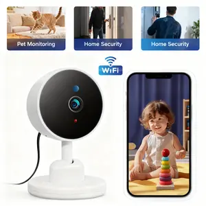 Security Camera，Pet/baby Monitor, 360° Rotation, Cloud and SD Card Storage, 24/7 Recording，AI Body Motion Detection, Automatic Infrared Night Vision，two-way Audio，cameras for Home Security，Indoor Outdoor Camera