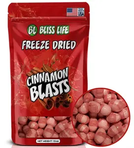 Bliss Life Cinnamon Blasts | Sweet & Spicy Crunchy Candy | Bold Cinnamon Flavor | 1.5 oz