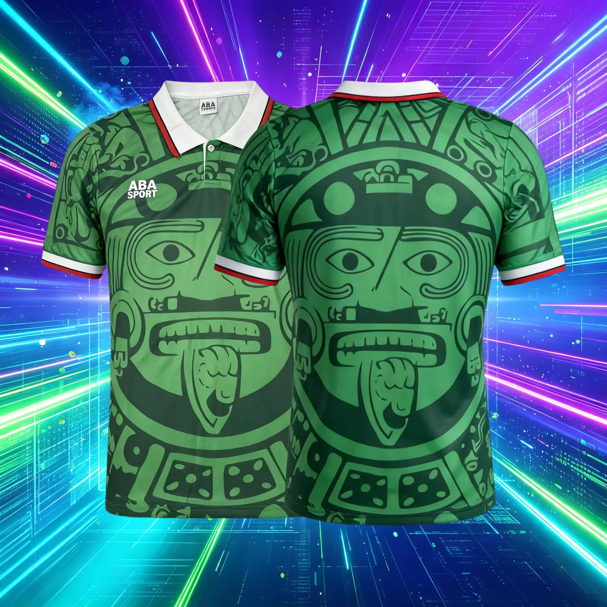 1998 Mexico National Home And Away Green Black White Red Short And Long Sleeve Soccer Jersey Fans Version