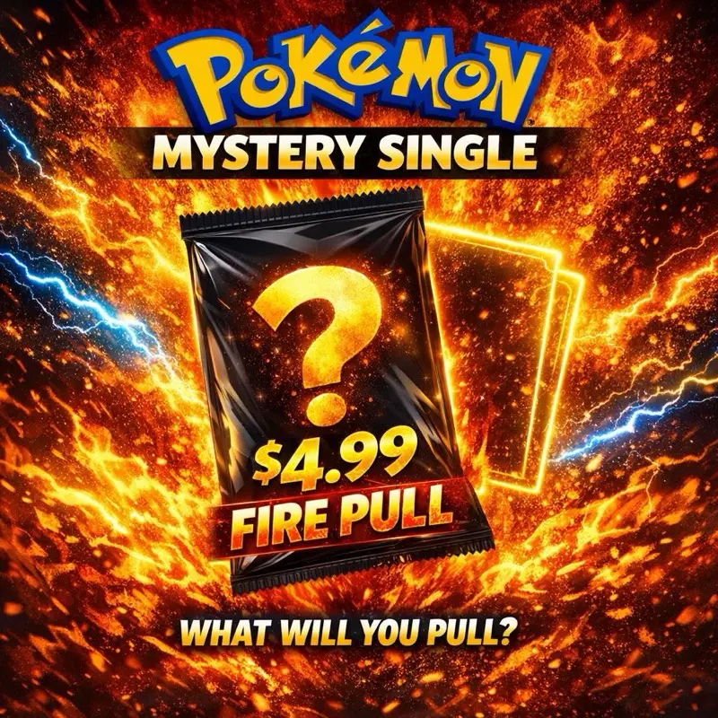 Pokémon Mystery Box Singles - Collectible Trading Card Packs, Random Pack, Guaranteed Authentic Graded or Ungraded Cards with Mystery Chase