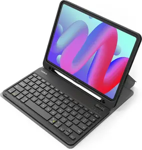 Inateck iPad 10th/11th Generation Keyboard Case, Compatible A16 2025 11", Air 11" M3/M2 (2025/2024), Air 5/4, Pro 11 4/3/2/1, Magnetic Detachable Keyboard with Pencil Holder, KB04002 (Black)