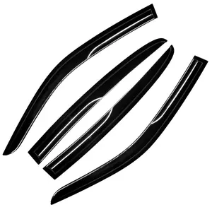 For 2011-2023 Dodge Charger Window Visors Wind Deflectors Sun Rain Guards Vent JDM Mugen Style