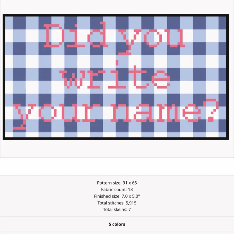 Funny Teacher Needlepoint Canvas