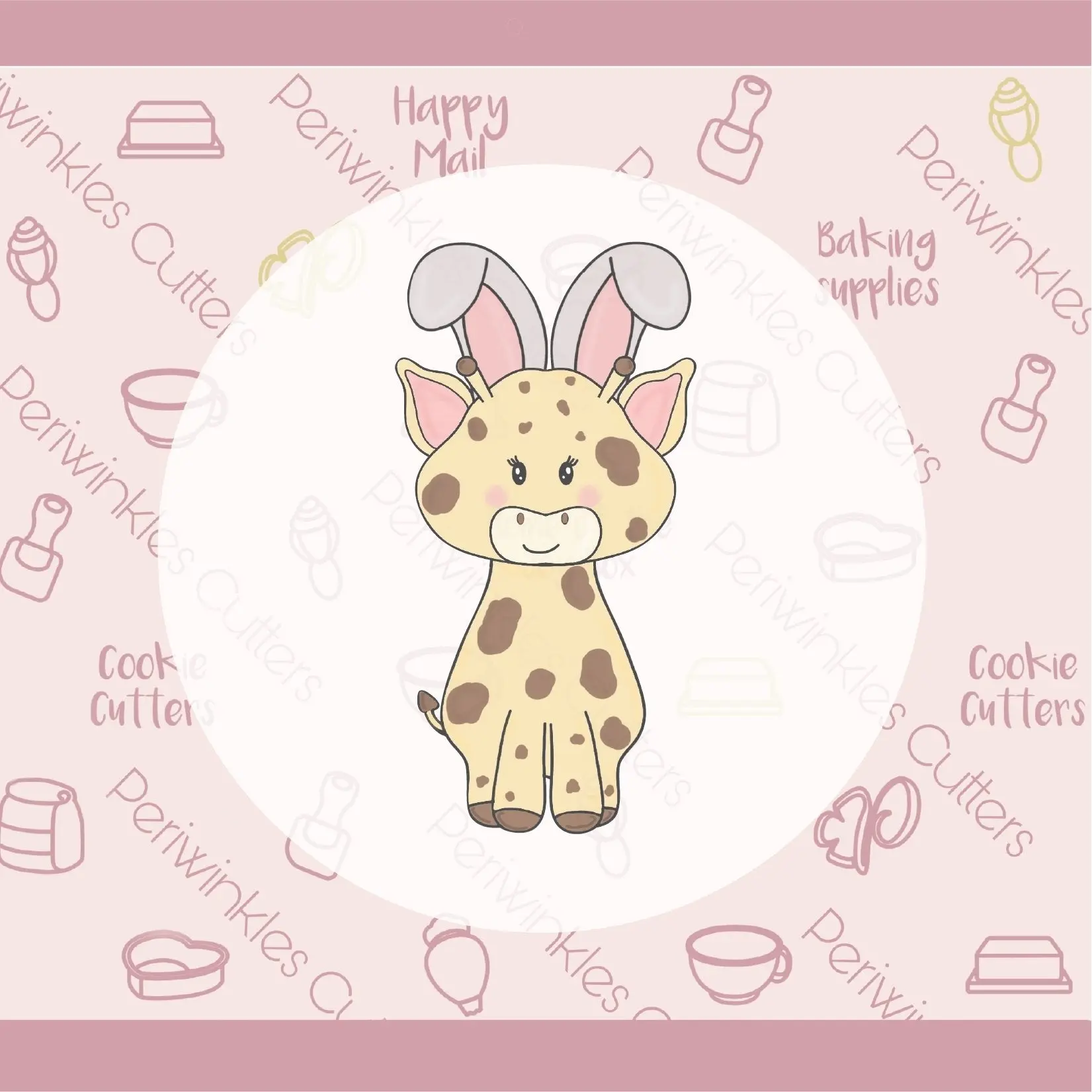 Bunny Giraffe Cookie Cutter