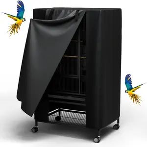 Zipper Closure Bird Cage Cover, Waterproof & Tear-resistant Bird Cage Covers for Indoor & Outdoor Use, Pet Supplies for Small Birds