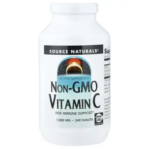 Source Naturals Non-GMO Vitamin C, 1,000 mg, 240 Tablets