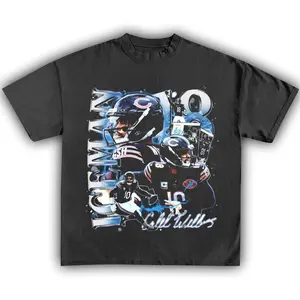 Adult and Youth CALEB WILLIAMS Tee, CALEB WILLIAMS T-shirt, Chicago Football, Graphic Tees, Sport Shirt, Y2K Cotton Tee, Streetwear