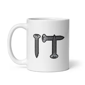 Screw It Mug Funny Hardware Handyman Tools Joke Cup - 11oz Funny Coffee Mugs Ceramic Printed Drinkware Cup